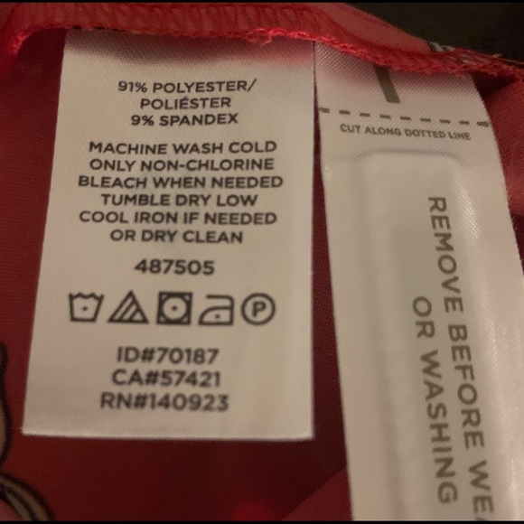 LOFT Plus Red Floral Long Sleeve Cuff Dress sz 20P - Picture 6 of 6